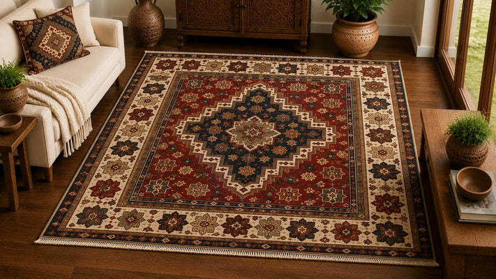 6' x 6' (180x180cm) Handmade Square Rug