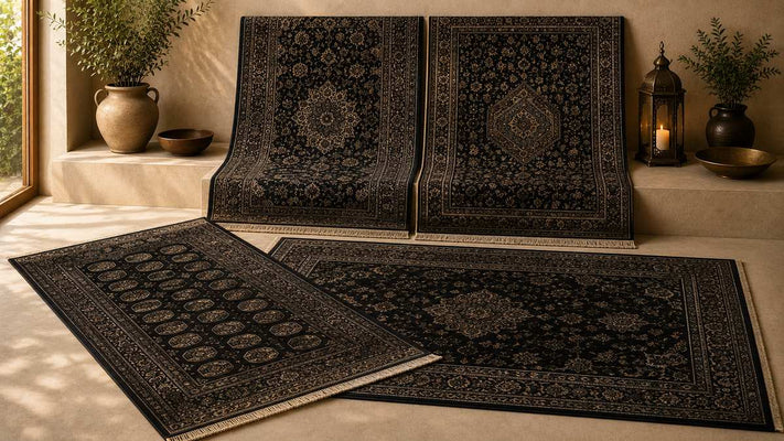 Black Rugs | Handmade Black Area Rugs
