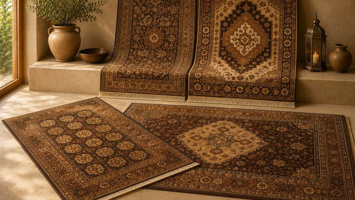 Brown and Tan Rugs | Handmade Brown Area Rugs