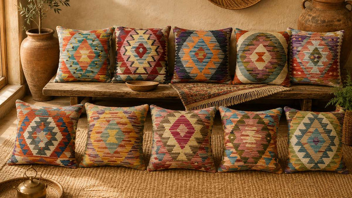 Kilim Cushions | Handmade Flatweave Throw Pillows