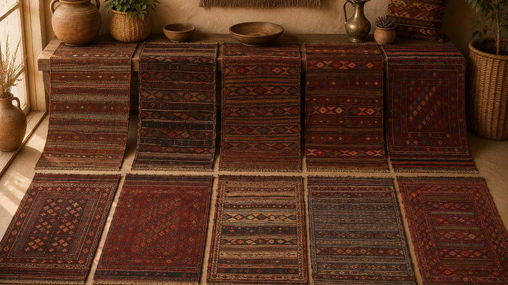 Laghari Kilims | Handmade Afghan Striped Kilims