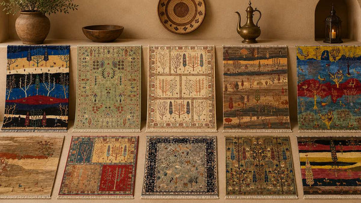 Tree of Life Rugs | Handmade Wool on Cotton Carpets