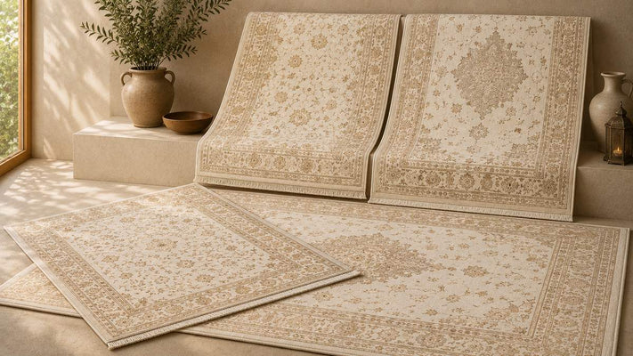 White and Beige Rugs | Handmade Neutral Area Rugs