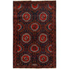 Baluchi Rug Handmade Multi Geometric 4x6 ft