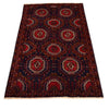 Baluchi Rug Handmade Multi Geometric 4x6 ft