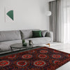 Baluchi Rug Handmade Multi Geometric 4x6 ft