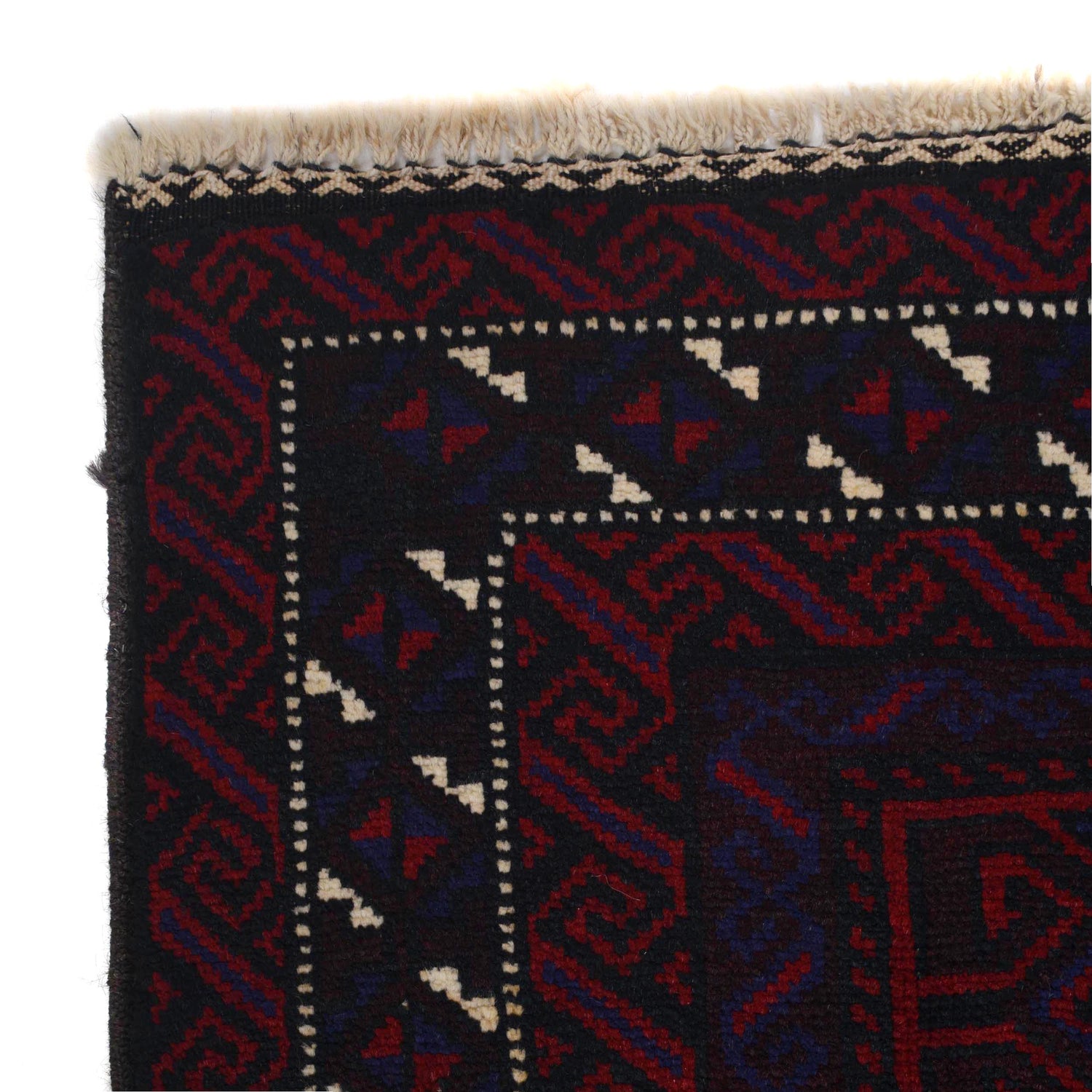 Baluchi Rug Handmade Multi Geometric 2x4 ft