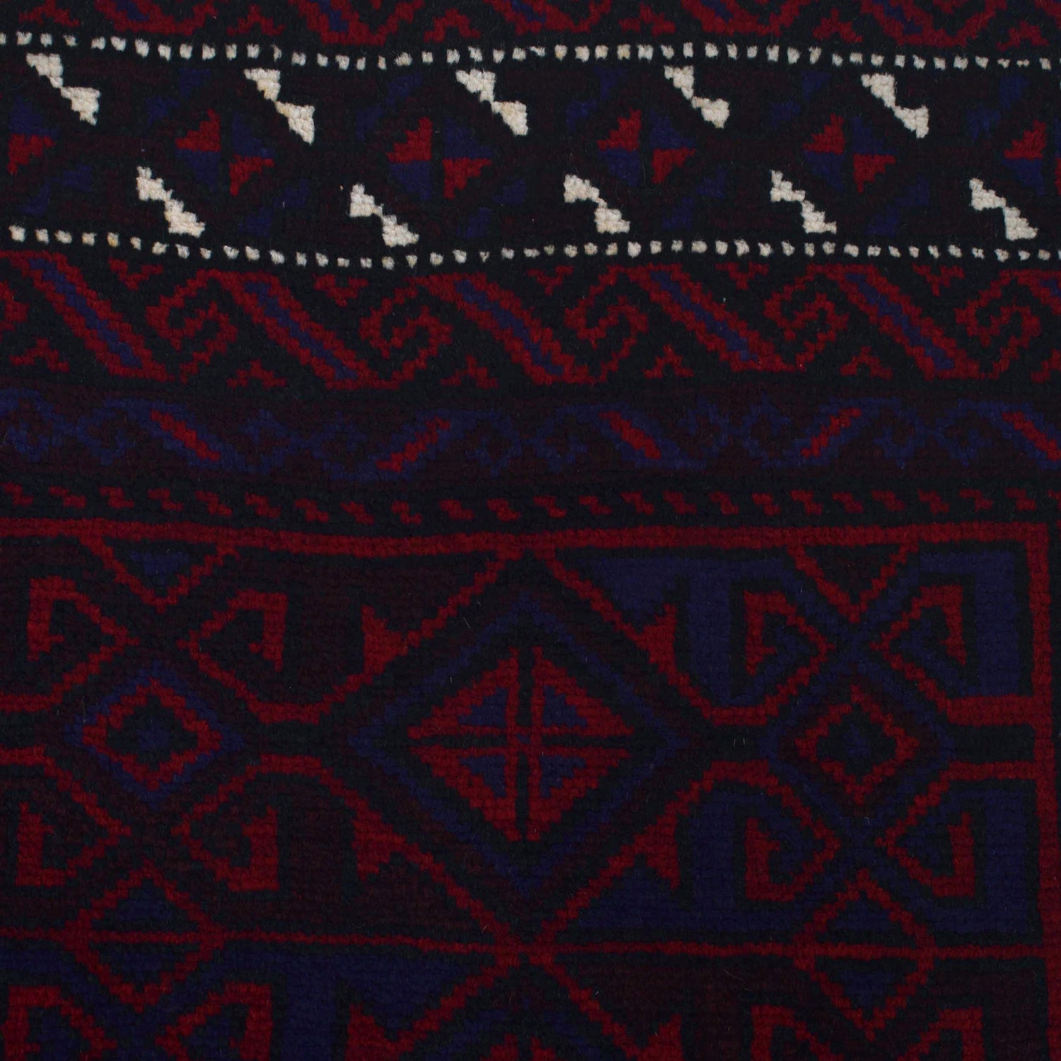 Baluchi Rug Handmade Multi Geometric 2x4 ft