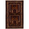 Baluchi Rug Handmade Multi Prayer Design 2x4 ft