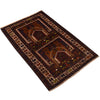 Baluchi Rug Handmade Multi Prayer Design 2x4 ft