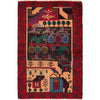 Pictorial Rug Handmade Multi Design