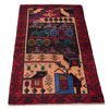 Pictorial Rug Handmade Multi Design