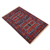 Baluchi Rug Handmade Multi Geometric 2x4 ft