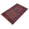 Baluchi Rug Handmade Multi Geometric 2x4 ft