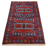 Baluchi Rug Handmade Multi Geometric 2x4 ft