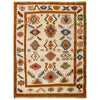 Kohistani Area Rug Handmade Beige Floral 5x8 ft