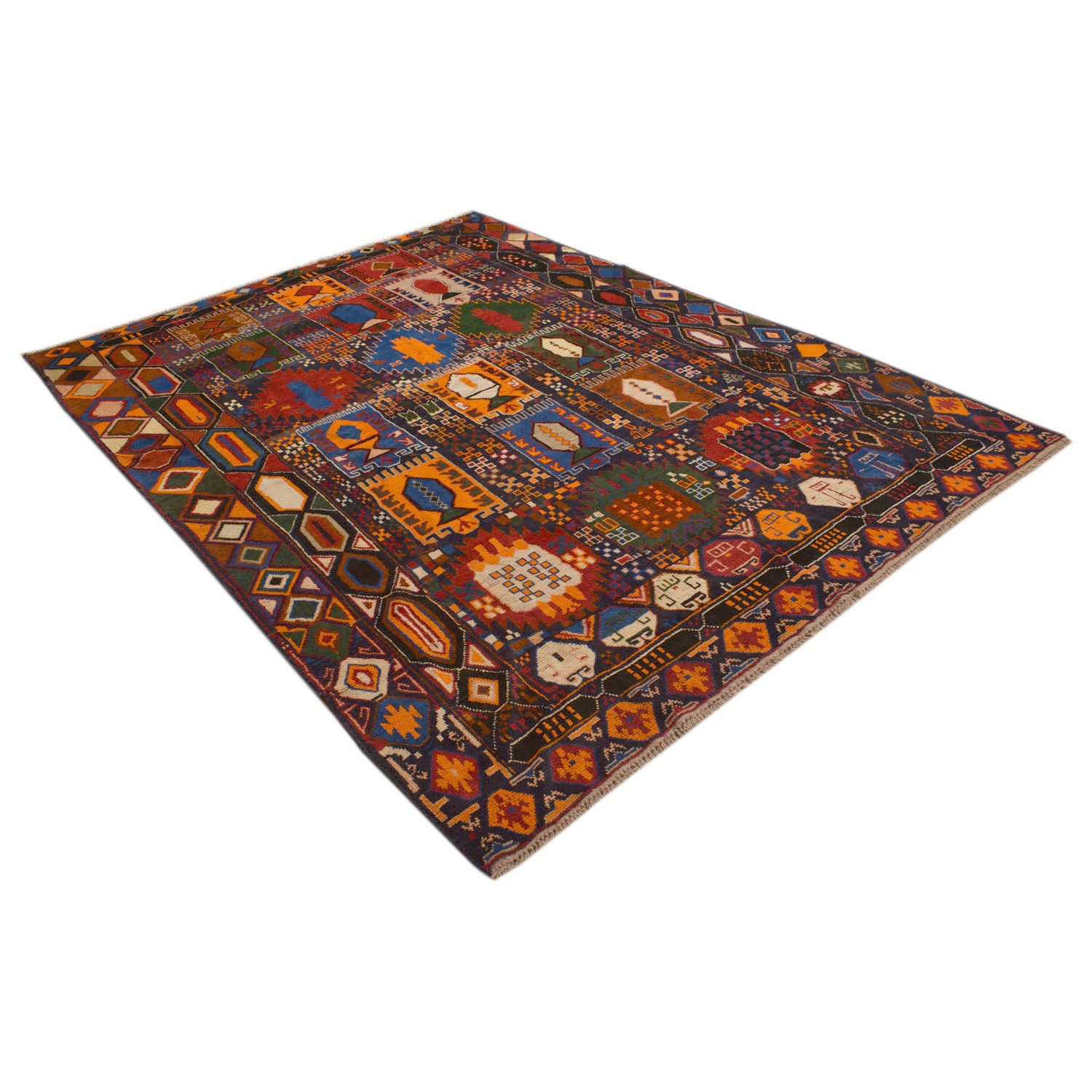 Kohistani Area Rug Handmade Multi Floral 7x10 ft