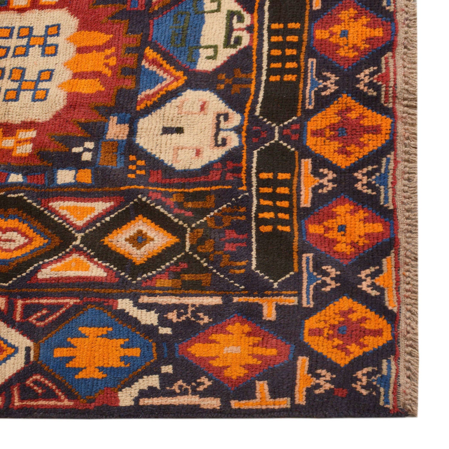 Kohistani Area Rug Handmade Multi Floral 7x10 ft