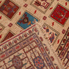 Baluchi Rug Handmade Beige Geometric 6x9 ft