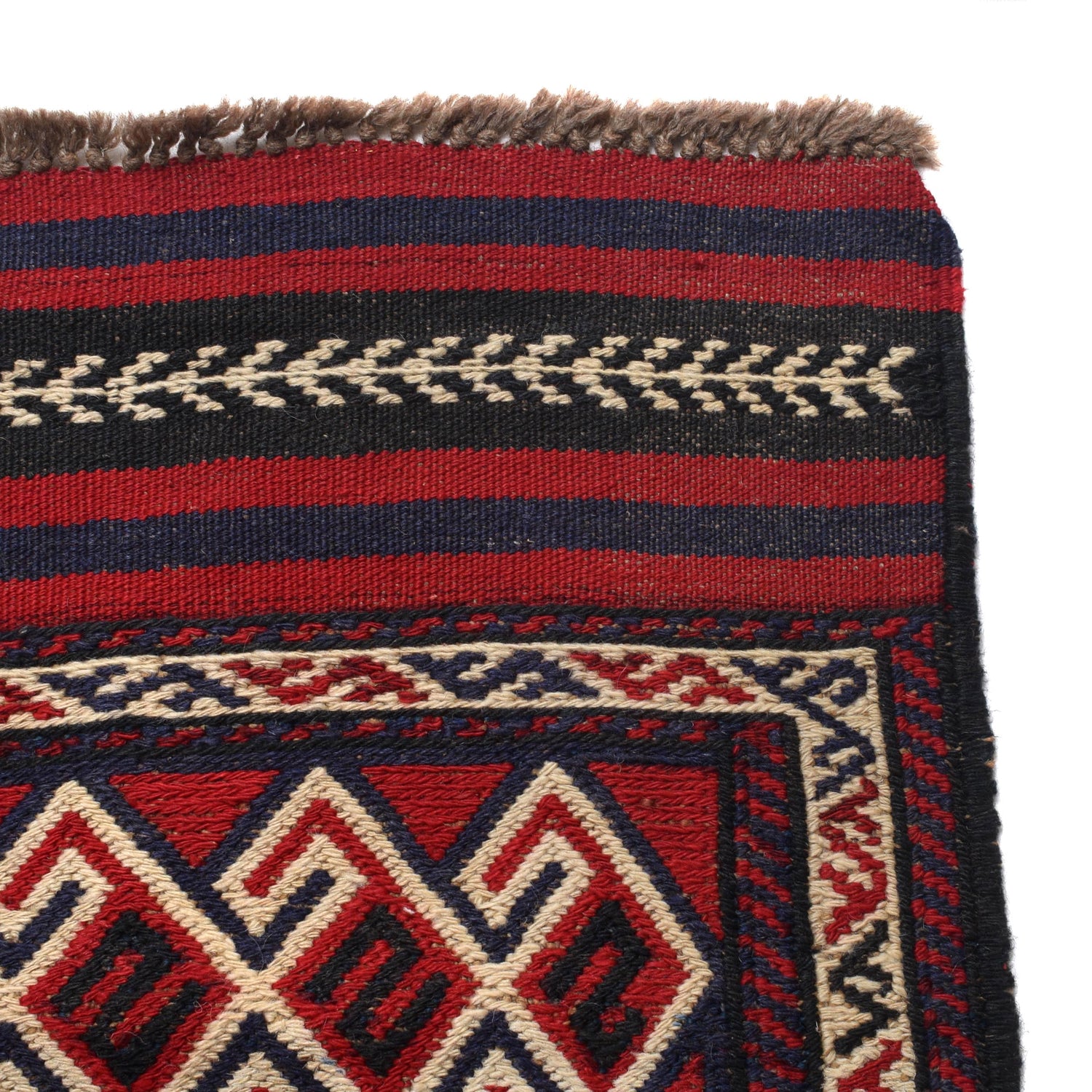Saghari Kilim Area Rug Handmade Multi Floral 6x9 ft