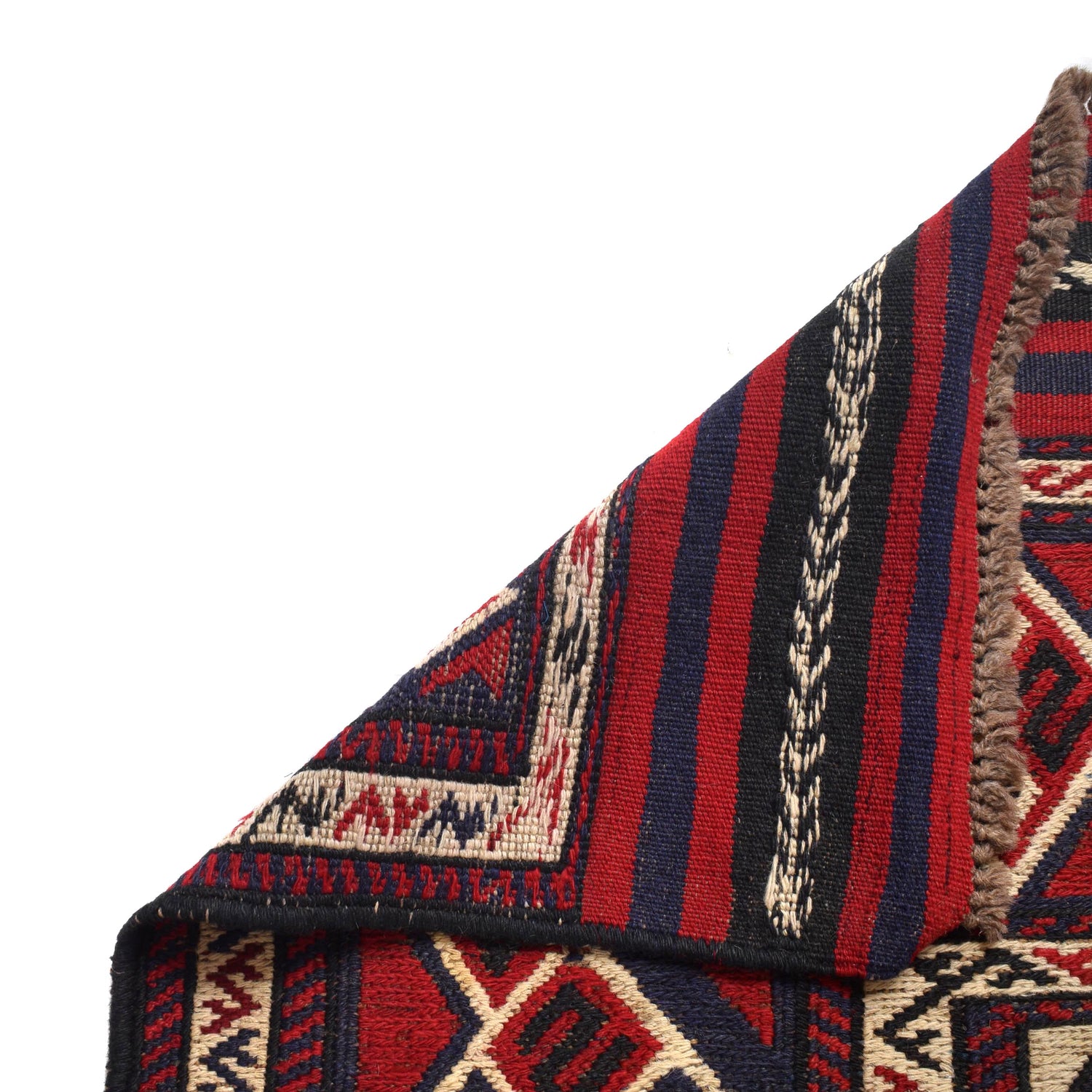 Saghari Kilim Area Rug Handmade Multi Floral 6x9 ft