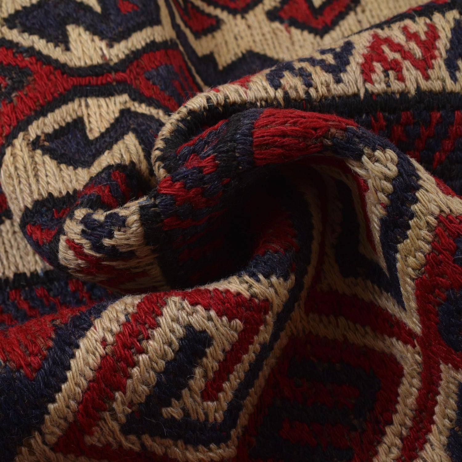 Saghari Kilim Area Rug Handmade Multi Floral 6x9 ft