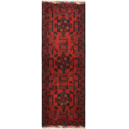 Khal Mohammadi Rug Handmade Red 5' Runner