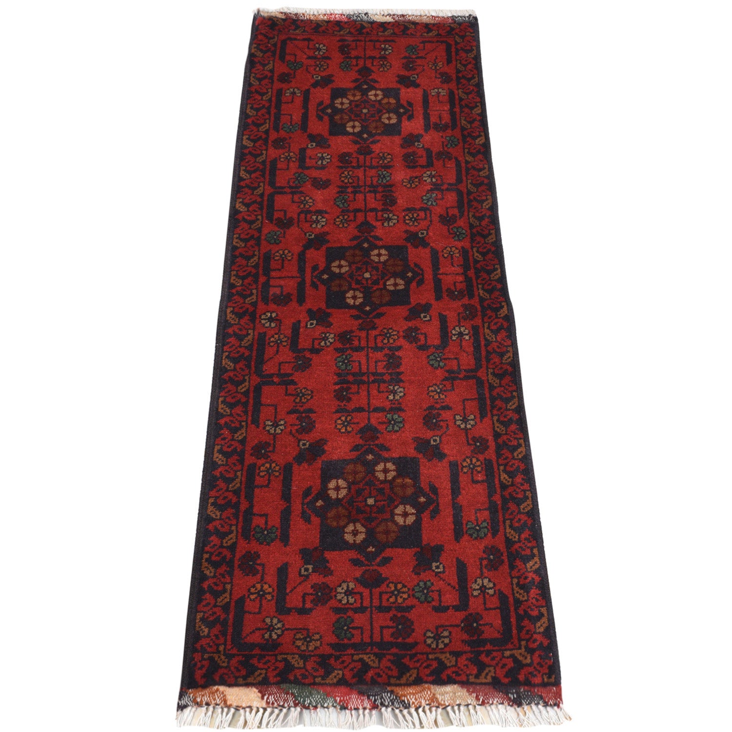 Khal Mohammadi Rug Handmade Red 5' Runner