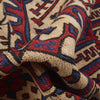 Saghari Kilim Area Rug Handmade Beige Floral 4x6 ft