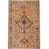 Kohistani Area Rug Handmade Tan Floral 7x10 ft