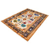 Kohistani Area Rug Handmade Beige Floral 5x8 ft