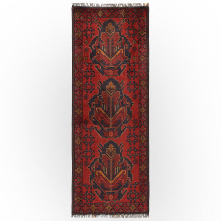 Khal Mohammadi Rug Handmade Red 5' Runner