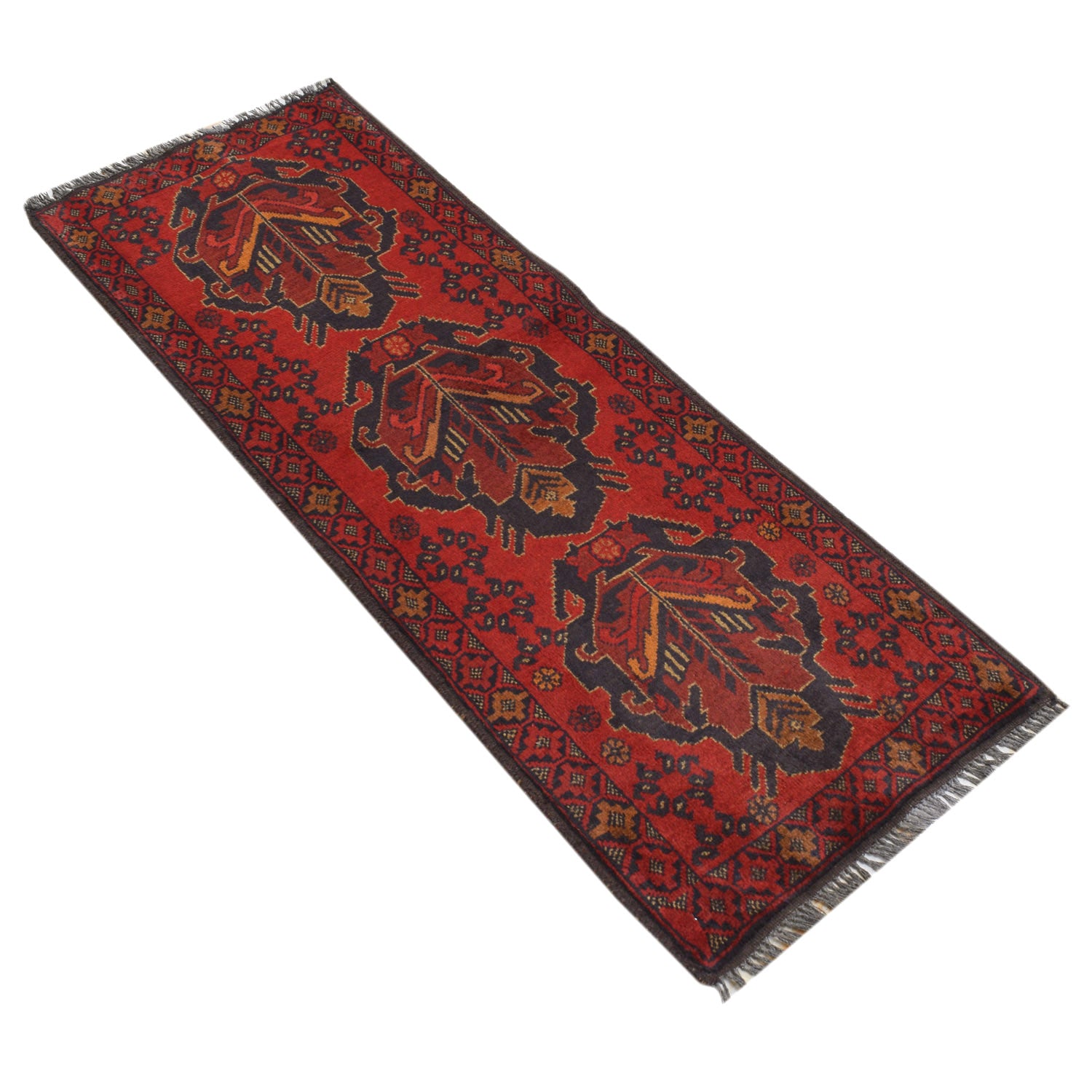 Khal Mohammadi Rug Handmade Red 5' Runner