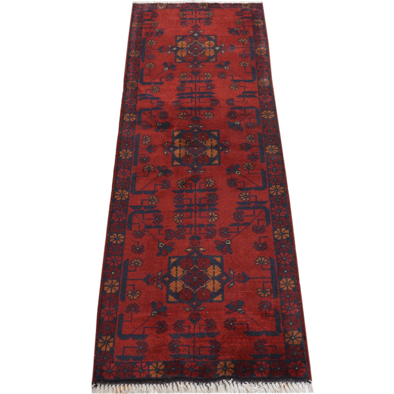 Khal Mohammadi Rug Handmade Red 5' Runner