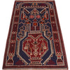 Baluchi Rug Handmade Multi Geometric 3x5 ft