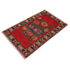 Baluchi Rug Handmade Red Geometric 2x4 ft