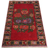 Baluchi Rug Handmade Red Geometric 2x4 ft