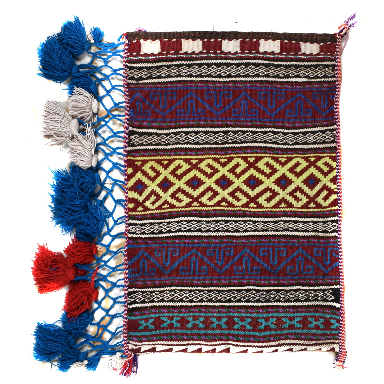 Balisht Area Rug Handmade Multi Geometric 2x3 ft