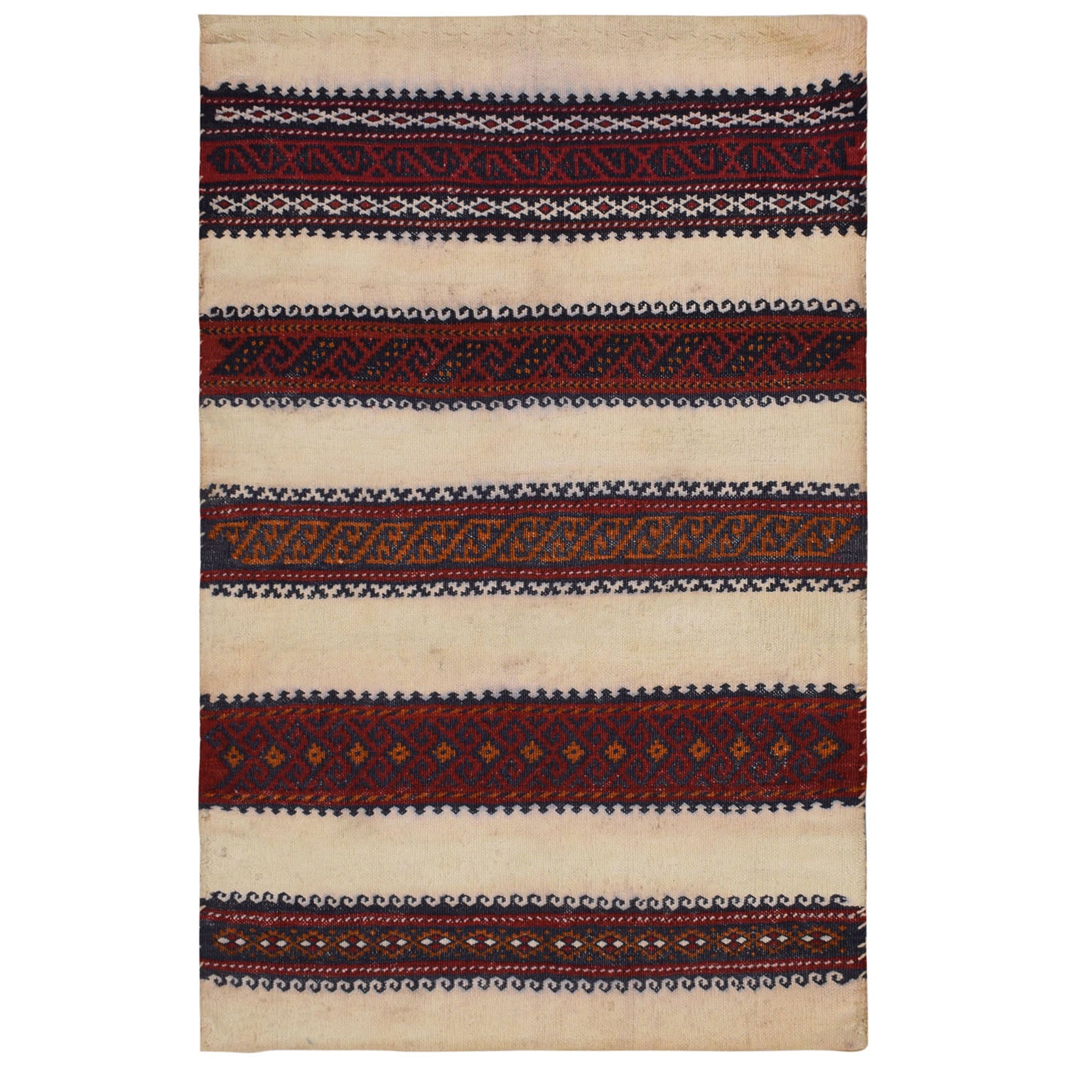 Balisht Area Rug Handmade Multi Geometric 2x3 ft