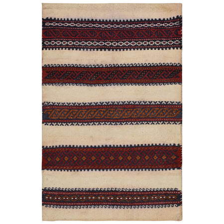 Balisht Area Rug Handmade Multi Geometric 2x3 ft