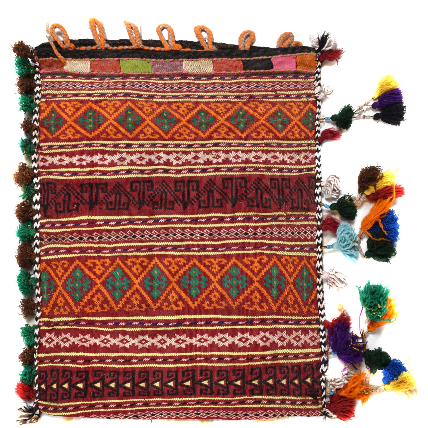 Balisht Area Rug Handmade Multi Geometric 2x3 ft