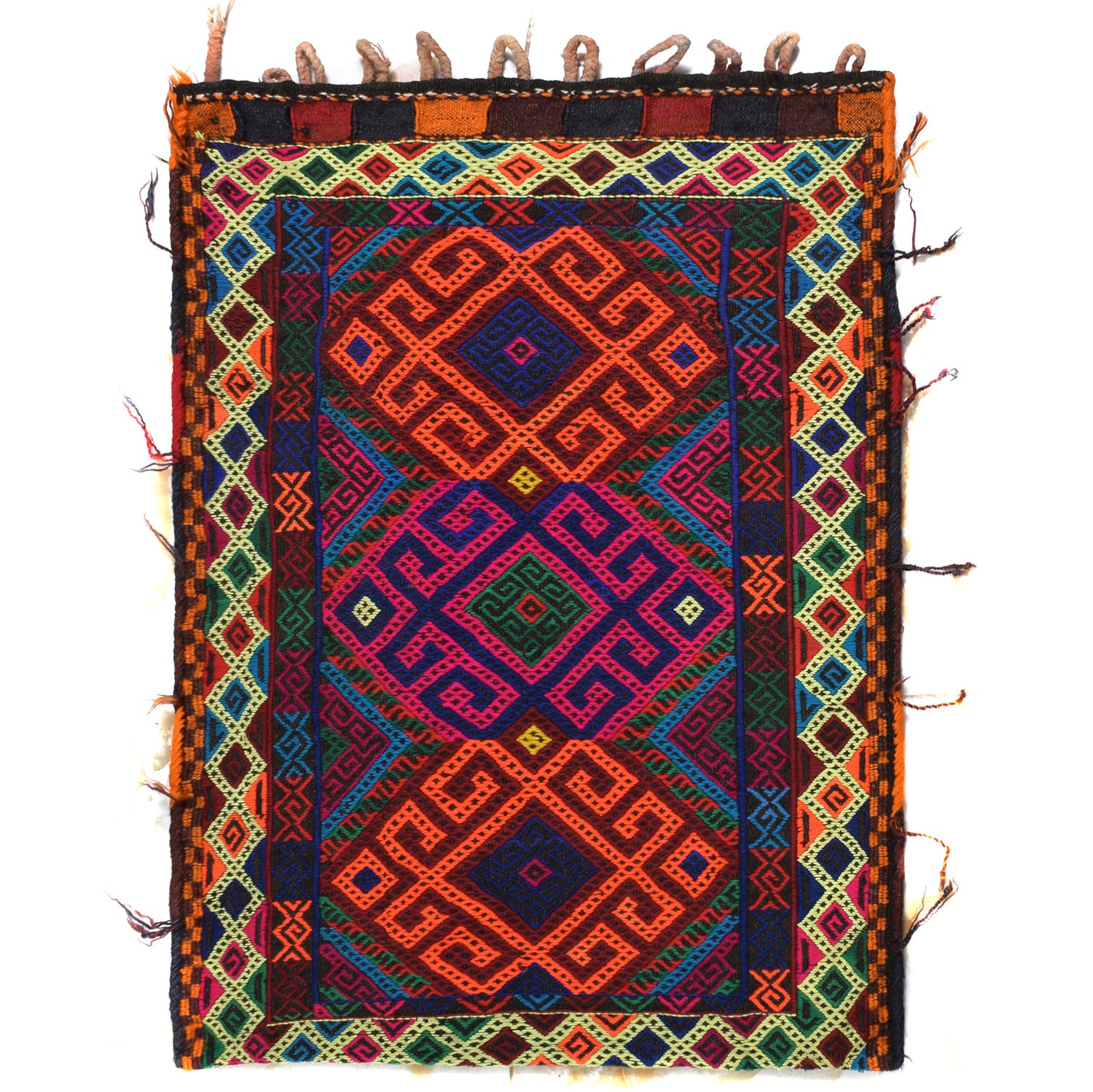 Balisht Area Rug Handmade Multi Geometric 2x3 ft