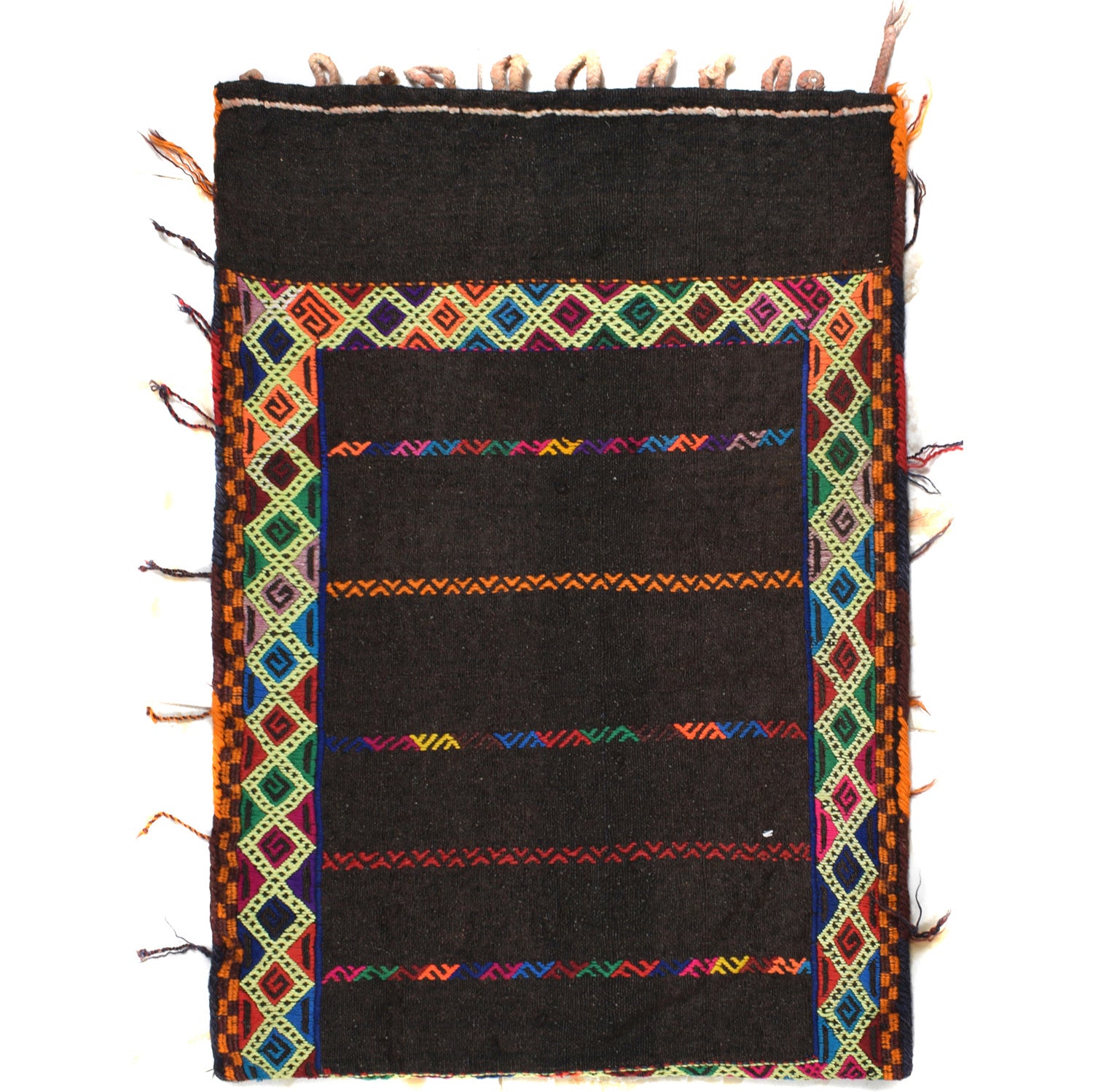 Balisht Area Rug Handmade Multi Geometric 2x3 ft