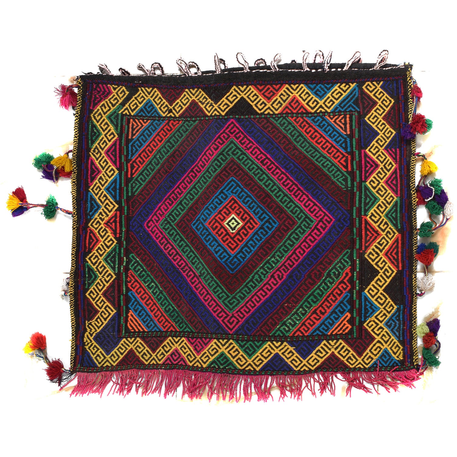 Balisht Area Rug Handmade Multi Geometric 2x3 ft