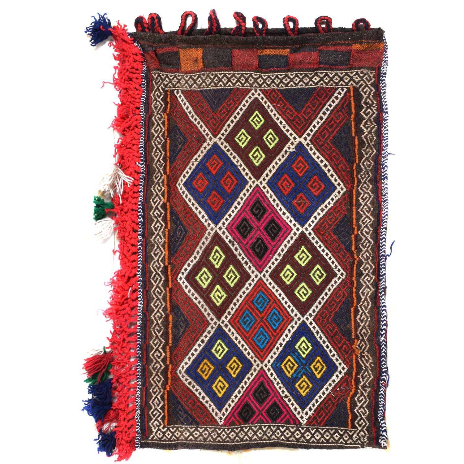 Balisht Area Rug Handmade Multi Geometric 2x3 ft