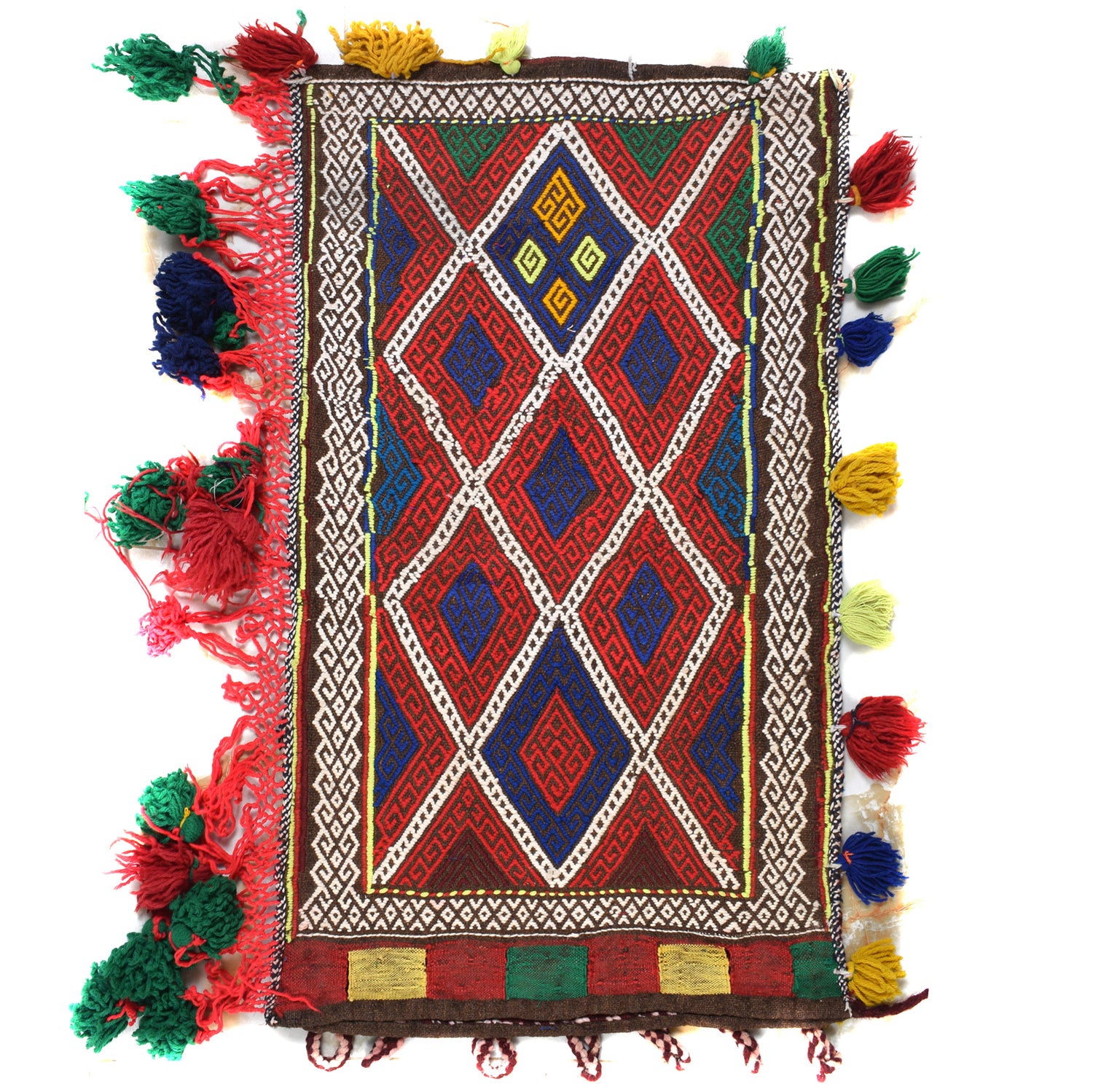 Balisht Area Rug Handmade Multi Geometric 2x3 ft