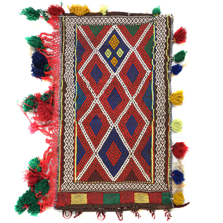 Balisht Area Rug Handmade Multi Geometric 2x3 ft