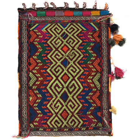 Balisht Area Rug Handmade Multi Geometric 2x3 ft