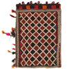 Balisht Area Rug Handmade Multi Geometric 2x3 ft