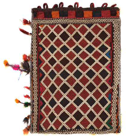 Balisht Area Rug Handmade Multi Geometric 2x3 ft